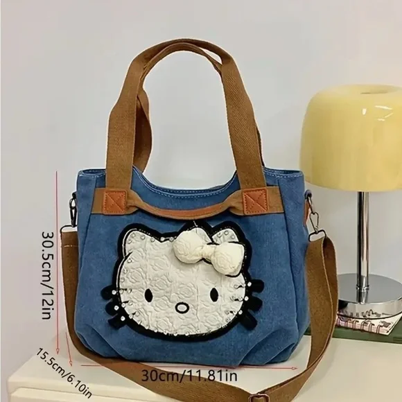 NEW Hello Kitty Blue Tote Bag - Picture 4 of 6